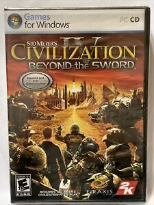 New Sid Meier Civilization IV Beyond the Sword Expansion Pack PC 2005 Video Game