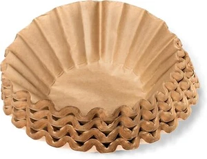 Coffee Filters - Natural Unbleached Brown Biodegradable - Large Basket - 9.75" F - Picture 1 of 3