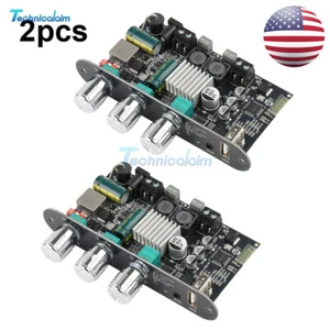2Pcs ZK-1001U 100W Mono Bluetooth Audio AUX Power Amplifier Module TPA3116D2 USA - Picture 1 of 24