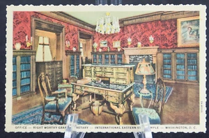 Postcard Office Right Worthy Grand Secretary Desk Washington DC - Picture 1 of 2