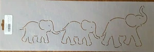 Stencil Quilting EL402 Elephant Parade border 5" 12.7cm quilt stitch jungle  - Picture 1 of 1