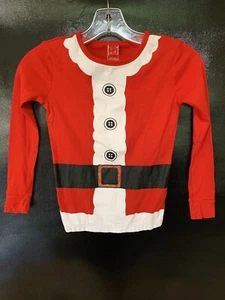 Target Kids Snug Fitting PJ Top SANTA LOOK SHIRT Unisex Size 10 - Picture 1 of 4