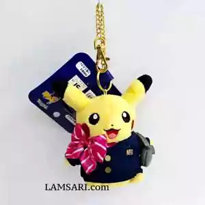 Pokemon Pokémon Center Original Pikachu Plüsch Rosa Schal Flugbegleiter Narita - Bild 1 von 6