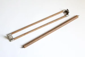 antique wooden towel holder | vtg deco victorian mission bathroom deco toilet tp - Picture 1 of 12