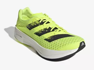 NEW Adidas Adizero Adios Pro Carbon-Rod Running Shoes - Yellow UK 10/EU 45 - Picture 1 of 3