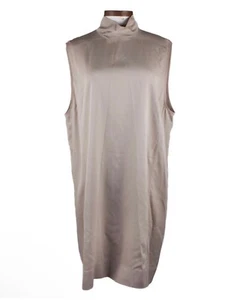 RICK OWENS S/S 15 FAUN Pearl Gray Viscose High Neck Sleeveless Dress size S - Picture 1 of 10
