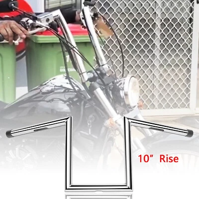 Manillar colgante de 10" de elevación 1" Z-Bar Ape para Yamaha Drag Star V Star 650 250 1100 Foto 1 de 4