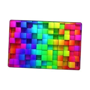 Area Rug Non-Slip Soft Microfiber Washable 36x24 inch Rainbow Colorful Boxes - Picture 1 of 8