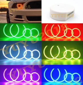 Anillo halo Bluetooth RGB para Ford Mustang 2010-2014 HID faro LED ojo de ángel - Imagen 1 de 20