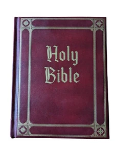 Holy Bible King James Version Guiding Light Edition 1965 Red 9 X 11 - Picture 1 of 6