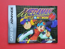 Mega Man Battle Network Manual Nintendo Game Boy Advance Booklet  *No Game*
