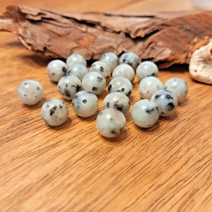 20 Edelsteinperlen Sesam Jaspis Ø 8mm Ketten Armbänder Auffädeln (14) - Bild 1 von 2