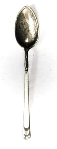 Sterling Silver Swedish White Iridescent White Enamel Spoon 4" - Picture 1 of 4