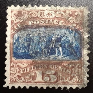 US Scott 119 15c Pictorial - XF Sound Stamp With Great Margins And Nice Cancel! - Picture 1 of 2