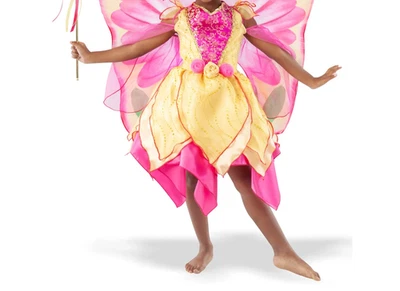 Teetot Flower Fairy Child Costume Petal Fairy Includes Dress Headband Wings 3-4 - Image 1 of 4