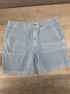 Outerknown Mens 30 The Field Shorts Blue Organic Cotton Utility Pockets Corduroy - Picture 1 of 5