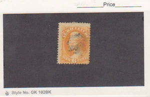 US Scott #O4 Used Agriculture Department Official Stamp VF CV $60.00 paper on ba - Picture 1 of 1