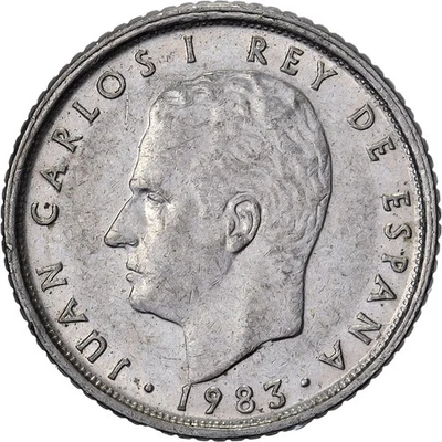 [#1223451] Spain, Juan Carlos I, 10 Pesetas, 1983, Copper-nickel, AU(50-53), KM: - Image 1 of 2