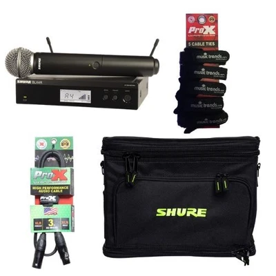 Shure BLX24R/SM58 Wireless Handheld Microphone System H9 w/ Carry Bag - Image 1 of 4