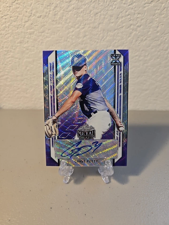 2021 Leaf Metal Draft Chase Petty Auto /15 Purple Wave XRC - Image 1 of 2
