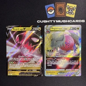 Pokemon Regidrago V + V Star Set Silver Tempest 135/195 136/195 - Bild 1 von 4