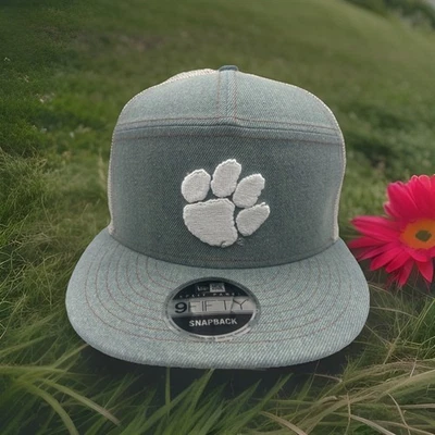 Gorra Clemson Tigers New Era 9FIFTY "Denim Split" Malla Snapback Gorra LED H125 Foto 1 de 4