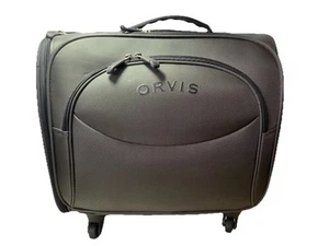 ORVIS Carry On Rolling Spinner Suitcase Luggage Gray With Extended Handle - Picture 1 of 24