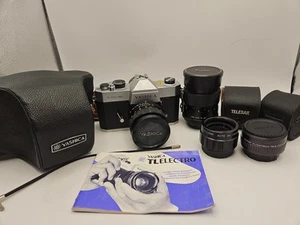 Yashica TL Electro 35mm SLR Camera with Yashinon 50mm Lens Untested SEE NOTES - Picture 1 of 13