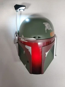 3D FX Star Wars Boba Fett Helmet Wall Deco LED Night Light Used But In Great Con - Picture 1 of 4