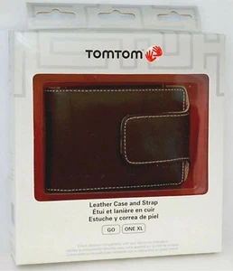 NEW GENUINE TomTom GO 500S GPS Leather Carry Case BLACK 30 40 50 720 730 920 930 - Picture 1 of 3