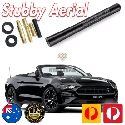 Antena / Antena Stubby Bee Sting para Ford Mustang Negro Carbono 12CM Foto 1 de 4