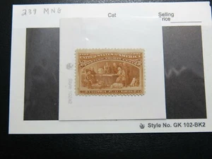 #239 – 1893 30c Columbian Commemorative: Columbus at La Rabida Never Used No Gum - Picture 1 of 2