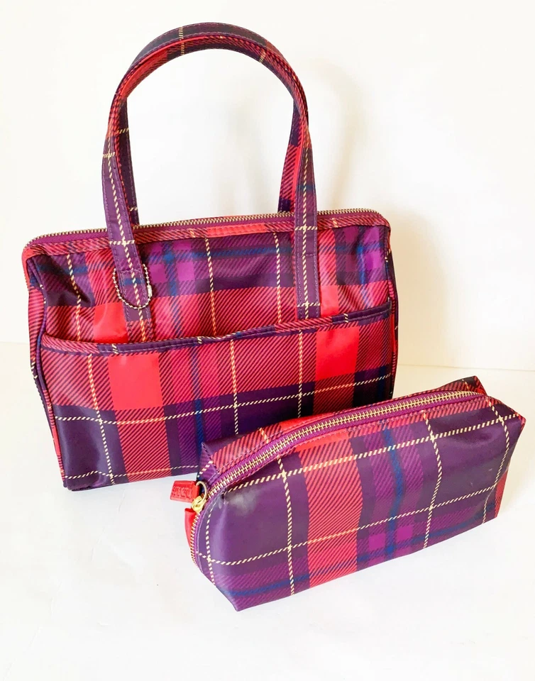 Bolsa organizadora de viaje de maquillaje cosmético de lona Sonia Kasuk de 2 piezas  Foto 1 de 4