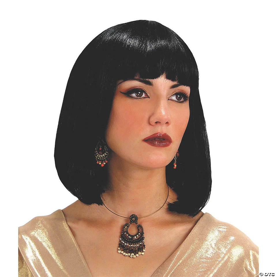 Cleopatra Egyptian Vendetta Black Wig Costume MR179011