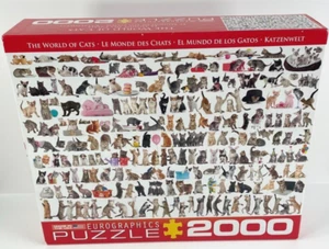 Cat Puzzle 2000 Pieces Eurographics 39x26" Complete - Picture 1 of 9