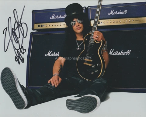 Slash HAND SIGNED 8x10 Photo Autograph Guns N Roses, Sweet Child O Mine (B) Cover