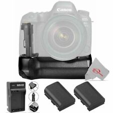 Vivitar Battery Power Grip and Two LP-E6 Battery & Charger for Canon 6D MII