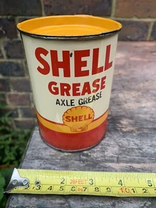 1930er USA Shell Fett leere Blechdose 1 LB - Bild 1 von 7