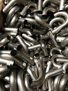 Mandrel bend 45 Degree 2.5" Stainless Steel OD 63mm Exhaust pipe 304 Grade OZ - Picture 1 of 5