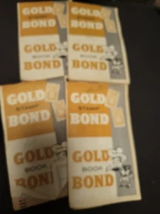 Vtg Gold Bond Stamp Books Savings Stamps 4 books Advertising Memorabilia - Picture 1 of 3