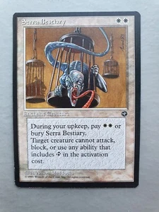 Serra Bestiary, MTG Homelands (1995) Common White Enchantment NM - Picture 1 of 2