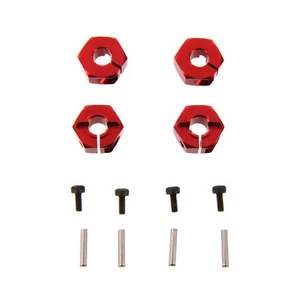 Traxxas Slash 4X4 1:10 Alloy 12mm Wheel Hex, Red by Atomik - Replaces TRX 1654 - Picture 1 of 1