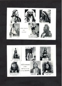 R,P.P.C.'s - CUSTER'S Scouts & SIOUX Warriors At The LITTLE BIG HORN - Picture 1 of 2