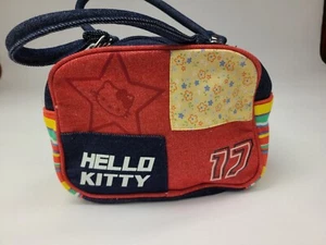 2002 Sanrio Hello Kitty Vintage denim mini purse 1Y - Picture 1 of 14