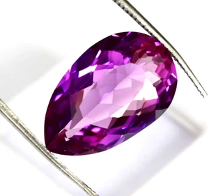 AAA+ Zimbabwe Color Changing Alexandrite 16.05 CT's Mined Pear Cut Gemstone - Picture 1 of 10