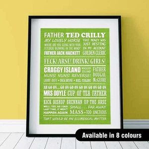 Impresión tipográfica PADRE TED (disponible en 8 colores) - Imagen 1 de 34