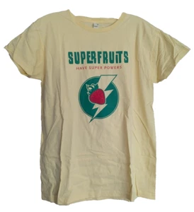 Whole Foods Market Utah Pride 2012 Superfruits Employee Unisex M T-shirt Yellow - Picture 1 of 3