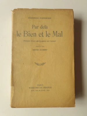 NIETZSCHE - Par delà le BIEN et le MAL - Mercure de FRANCE - 1961 - Image 1 of 4