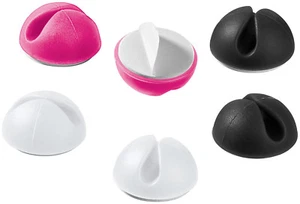 Prowadnica kabla do biurka; Zarządzanie kablami zestaw 6 szt. MIX II - Zdjęcie 1 z 3