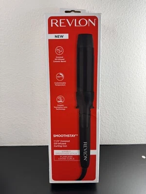 Revlon SmoothStay Coconut Oil-Infused Curling Iron/Shiny, Smooth Curls/1 1/2" - Image 1 of 4